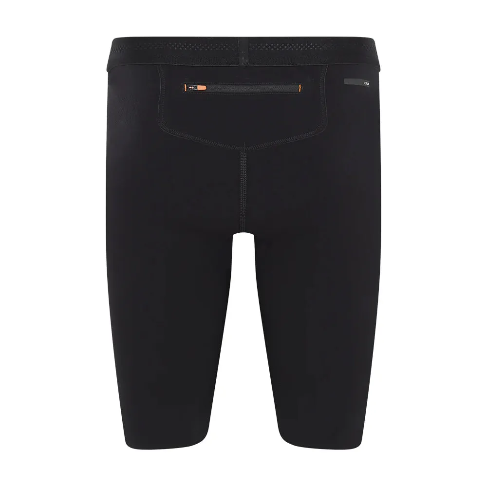 Men's Half Tights Black Sweat Wicking Technology