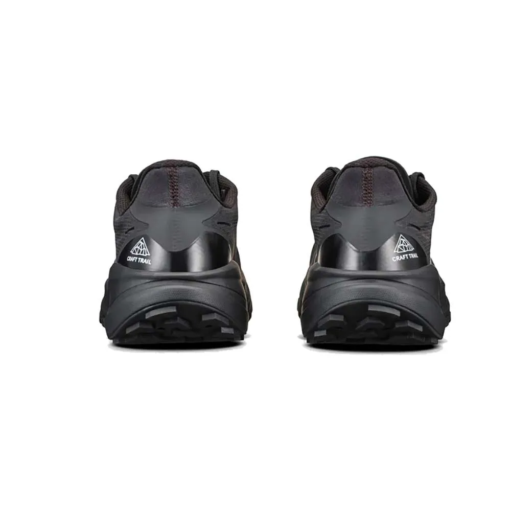 Men's Pure Trail Running Shoe - Black/White - Regular (D) Microfiber Stabilizers