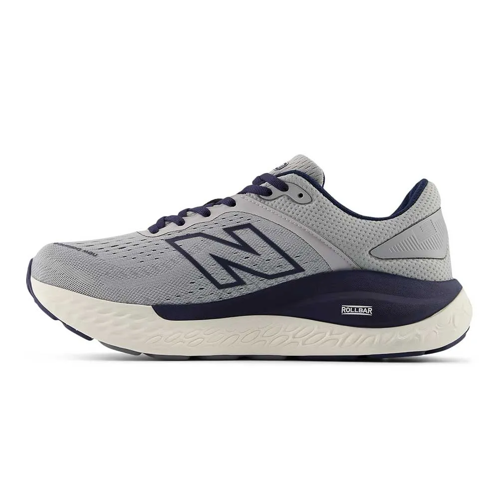 Lace   Up Style Amateur athlete Men's Fresh Foam X 1540v4 Running Shoe - Quartz Grey/Navy - Wide (2E)