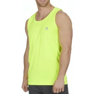 Red Tag Activewear Mens Running Vest - Yellow Abrasion Resistant Fabric