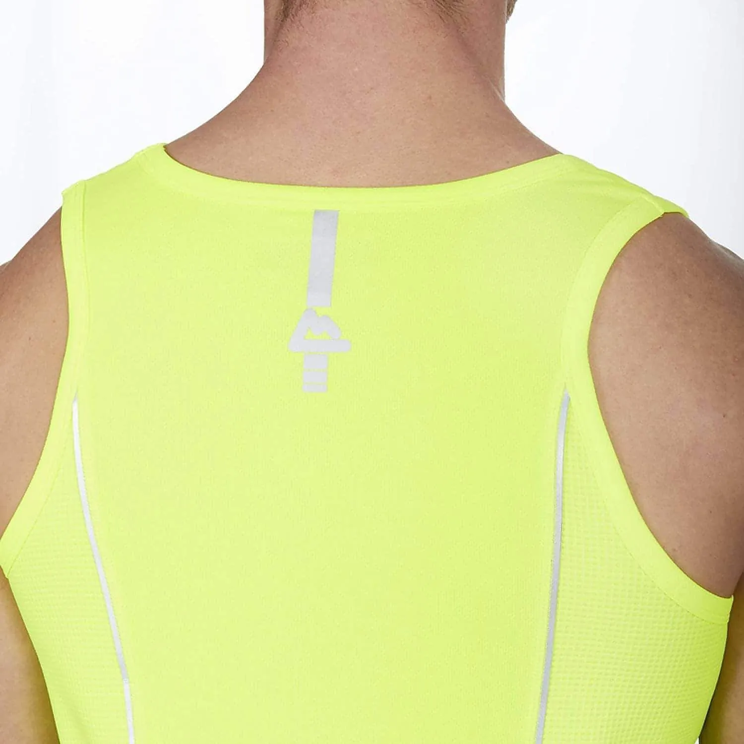 Red Tag Activewear Mens Running Vest - Yellow Rough Surface Reliable