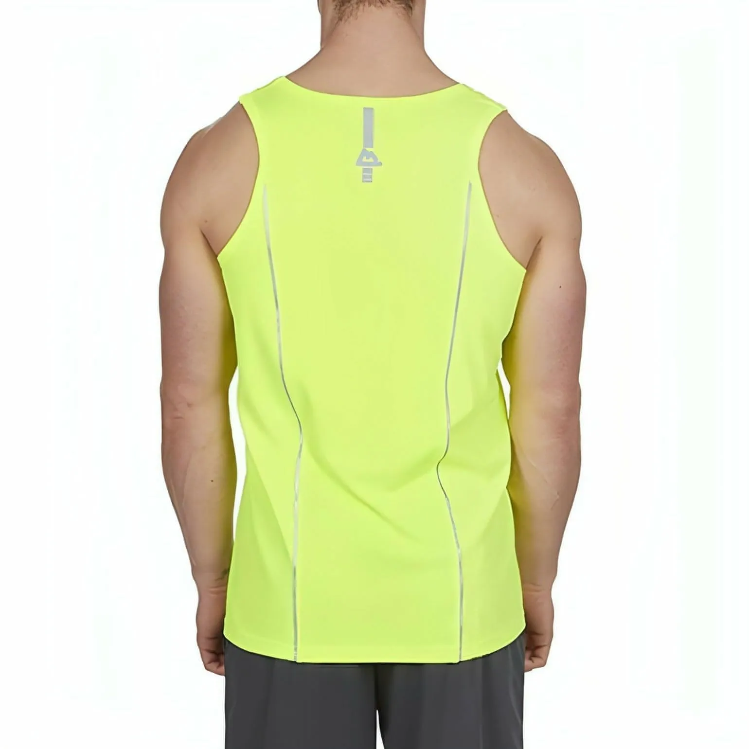 Jungle low - density storage Red Tag Activewear Mens Running Vest - Yellow