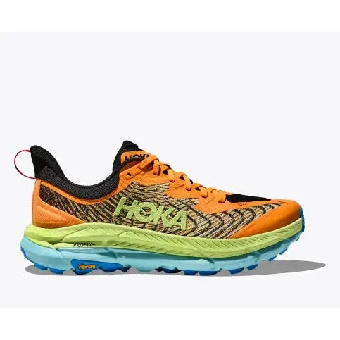 Hoka Men's Mafate Speed 4 (Solar Flare / Lettuce) aggressive tread shoes