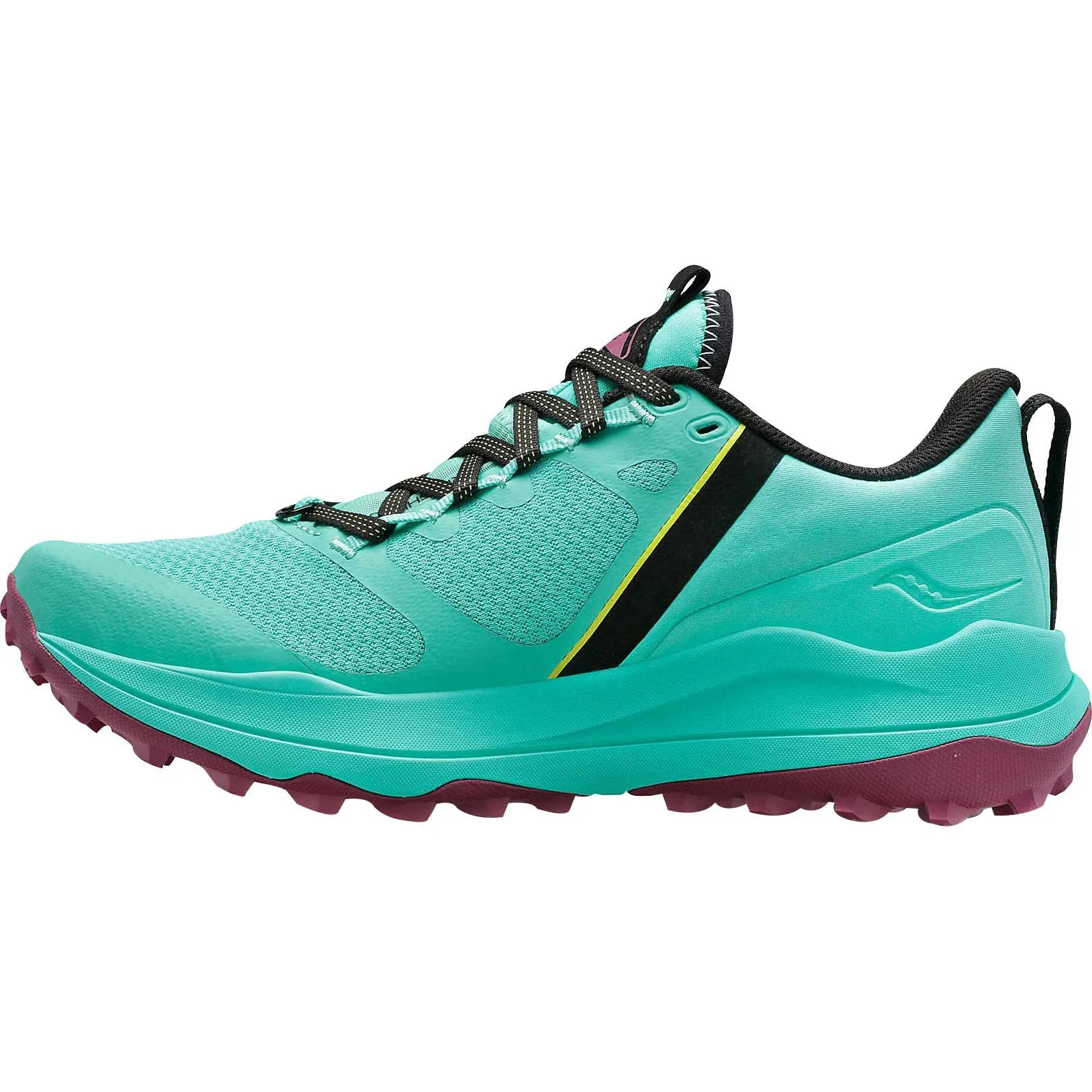 Saucony Xodus Ultra Womens Trail Running Shoes - Green Blister Prevention Padding