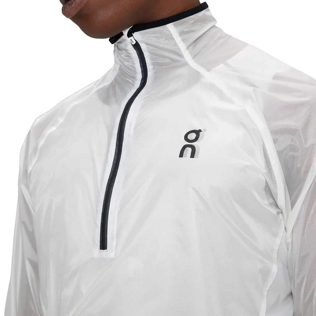 Light Padding Moisture Wicking Layer On Running Zero Jacket (Mens) - Undyed White/Cobalt