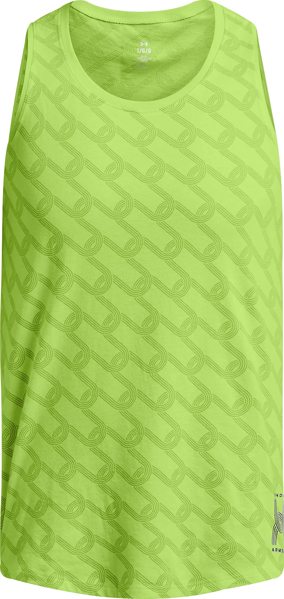 Stretch Recovery Fabric high - capacity Under Armour Run Anywhere Mens Running Vest - Green