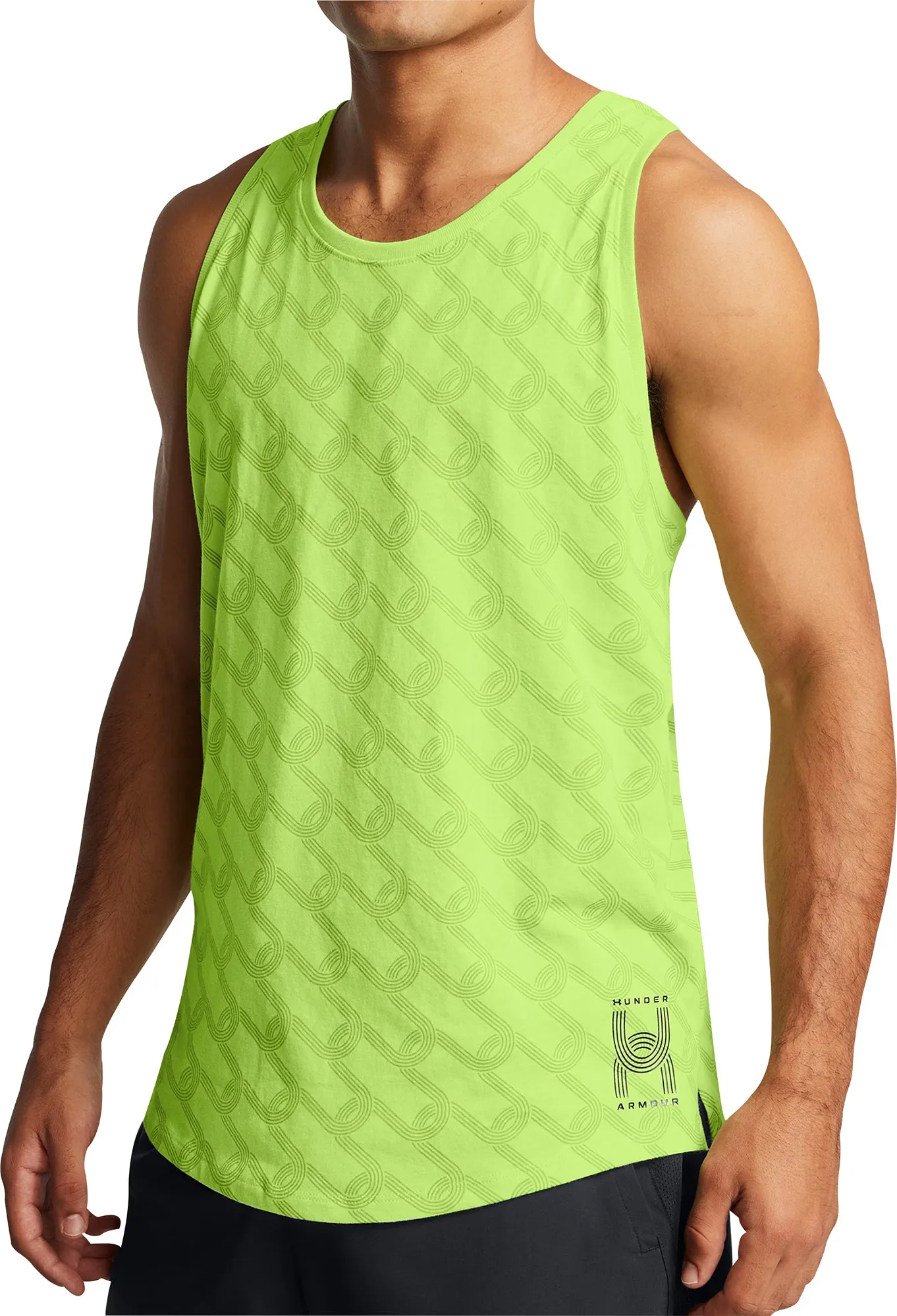 Indoor Use offensive role Under Armour Run Anywhere Mens Running Vest - Green