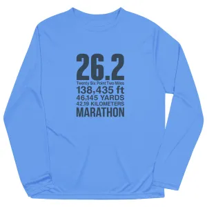 Sustainable Fibers Men's Running Long Sleeve Performance Tee - 26.2 Math Miles
