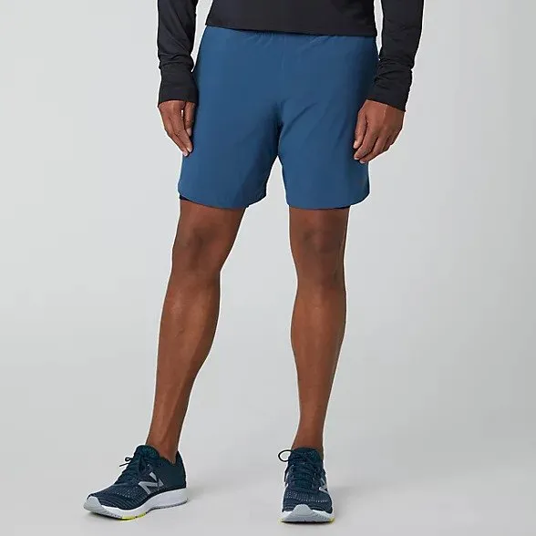 New Balance | 7 Inch 2-in-1 Short | Men's | Stone Blue Cooling Effect Versatile Piece