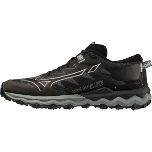 Mizuno Wave Daichi 7 GORE-TEX Womens Trail Running Shoes - Black Elastic Ankle Collar Cushioned Midsole