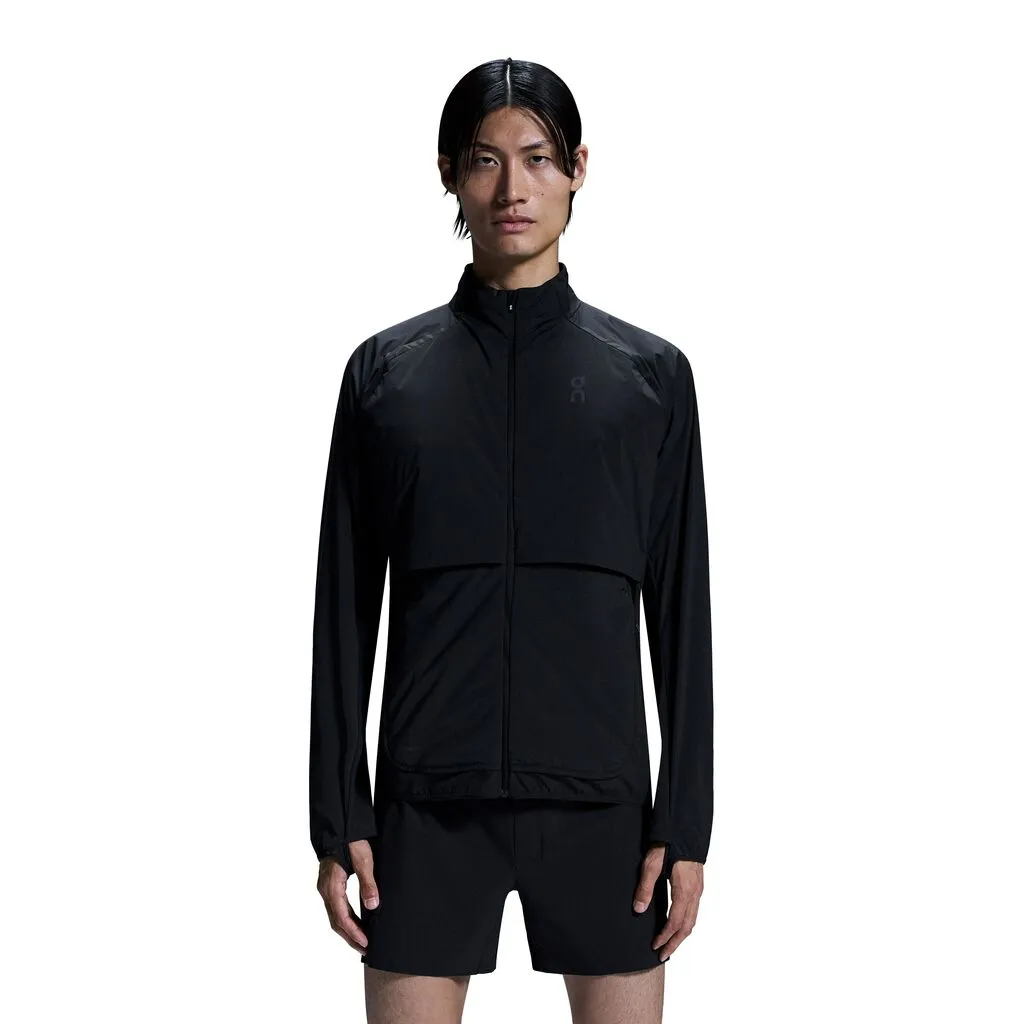 On Running Weather Jacket Insulated (Mens) - Black Protective Outerwear Eco Friendly Textile
