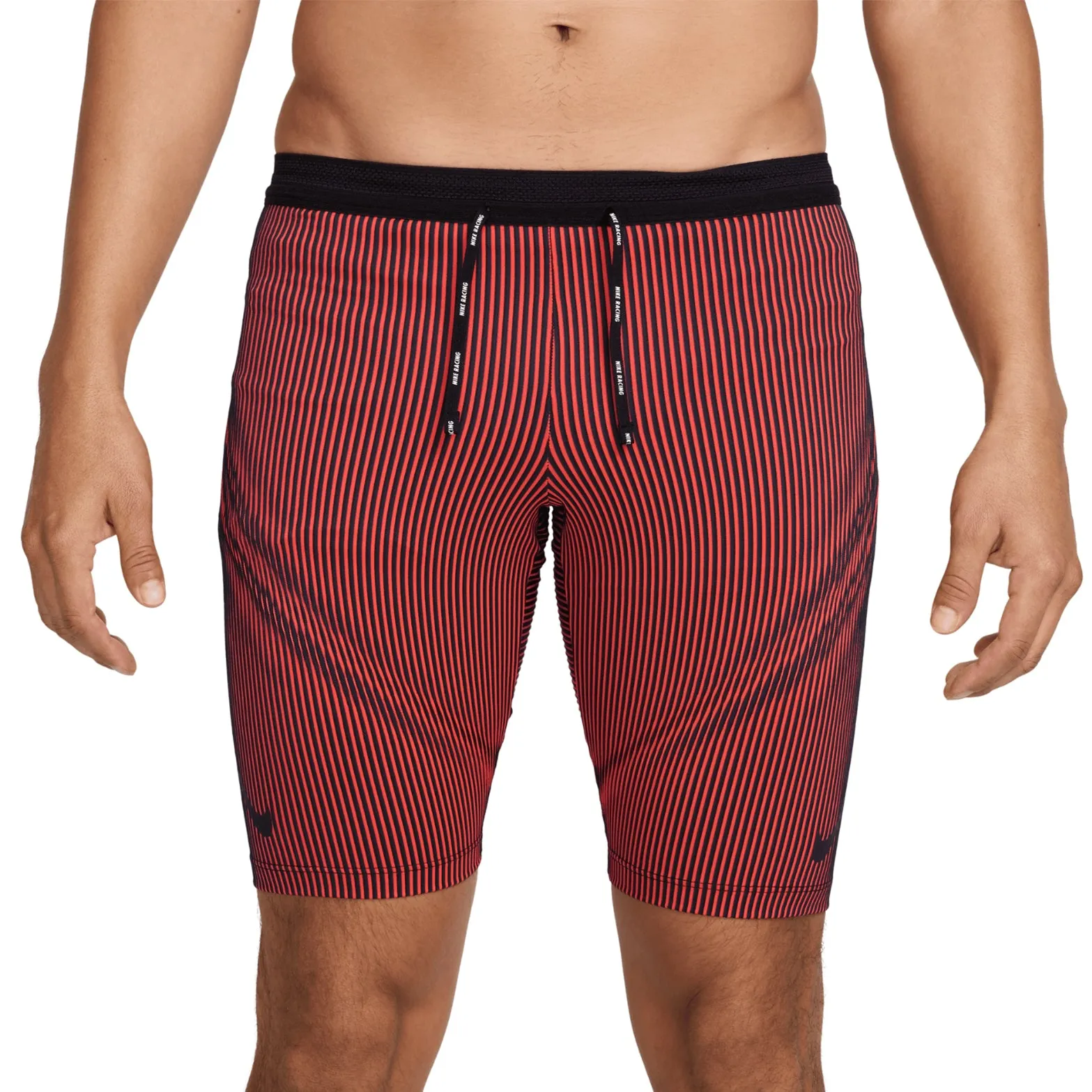 Men's Dri-FIT AeroSwift ADV Half Tights Black / Bright Crimson / Obsidian / Black Flexible Waist