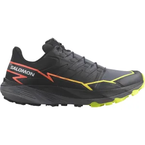Salomon Thundercross Mens Trail Running Shoes - Black long distance running shoes Reinforced Toe Bumper