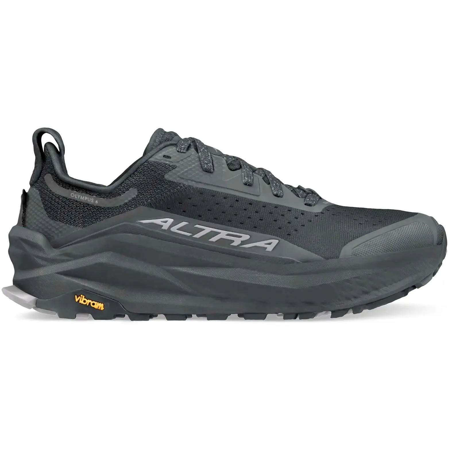 Stabilizing Outrigger barefoot feel trail shoes Men's Olympus 6 Trail Running Shoes Black / Black