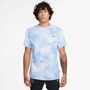 Men's Running Division Breathe Dri-FIT ADV Short-Sleeve Running Top (422 - Psychic Blue/Black Reflective) Spark Mood