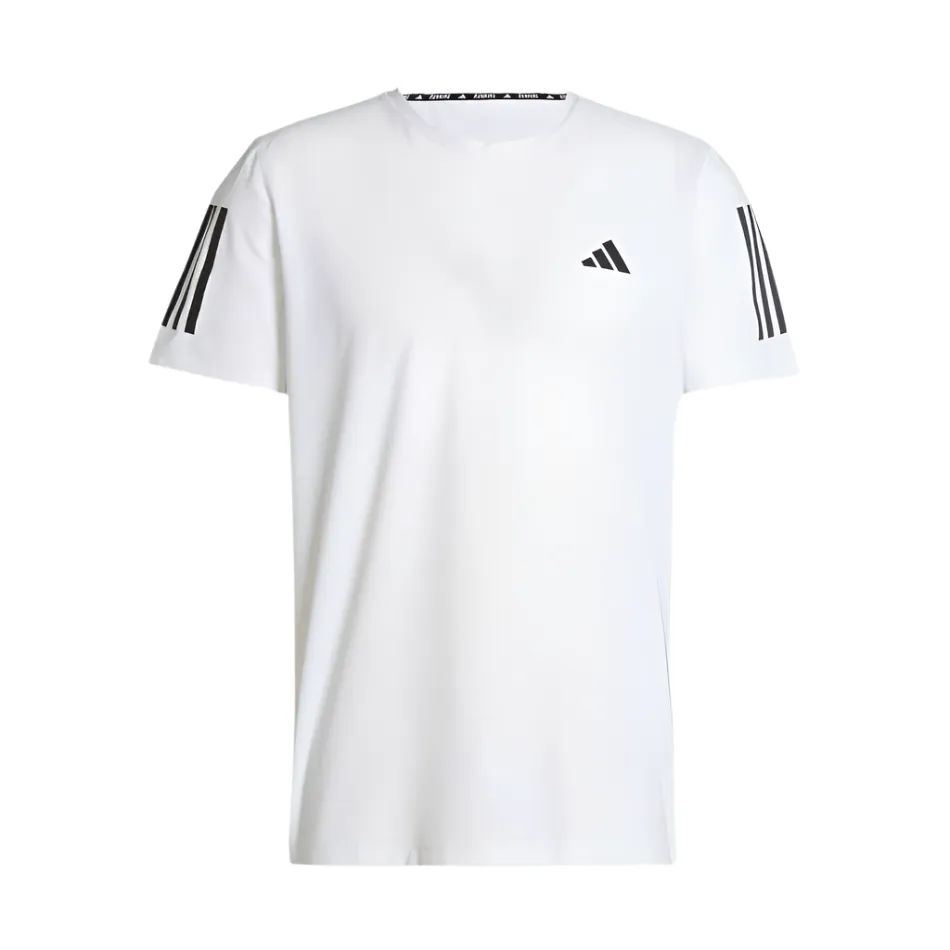 Adidas Men's Own The Run T-Shirt in White AW25 Comfy Apparel