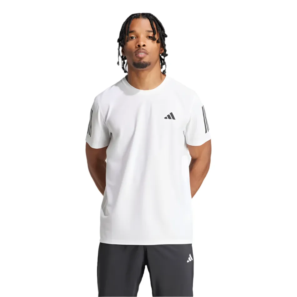 Breathable Design Adidas Men's Own The Run T-Shirt in White AW25