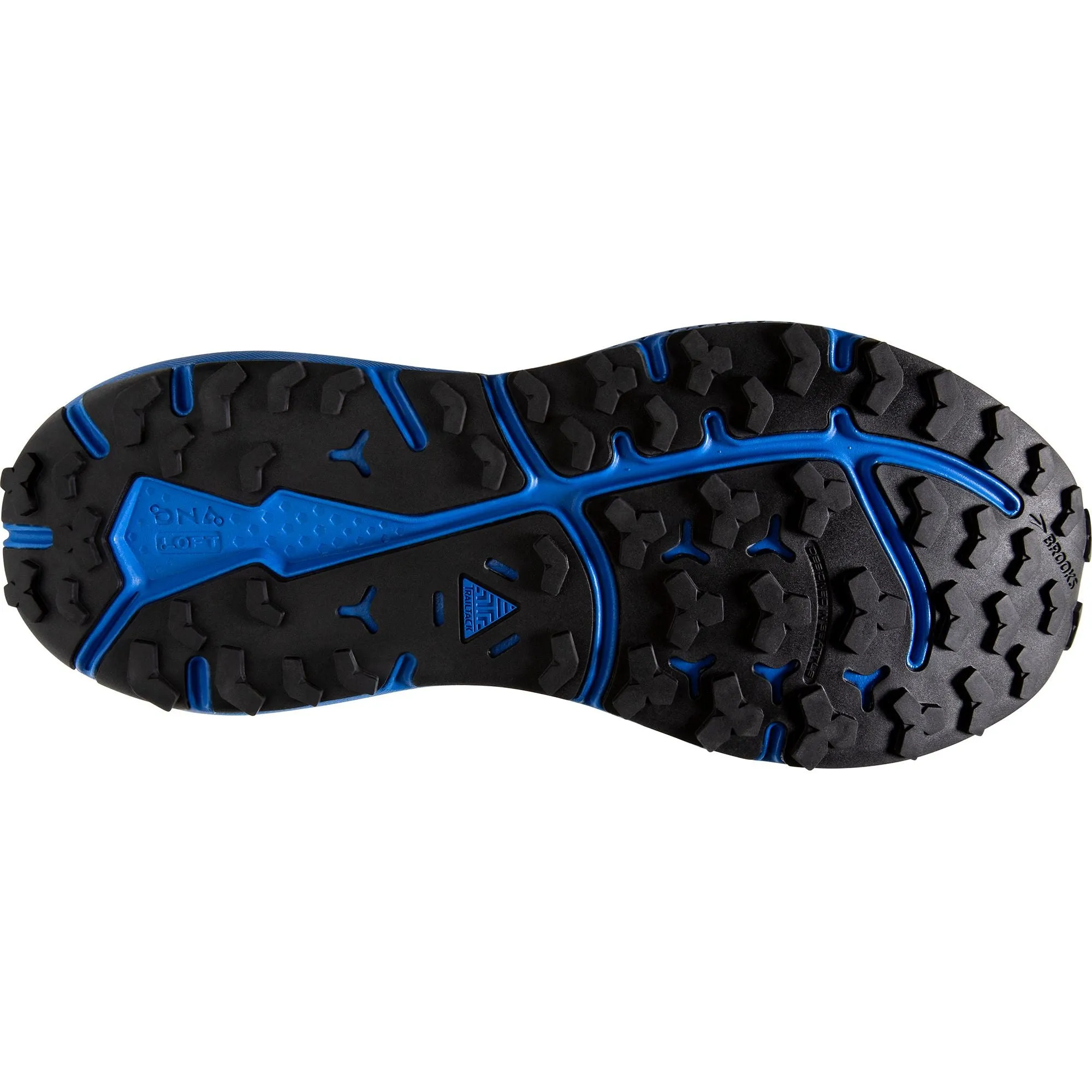 Brooks Divide 4 Mens Trail Running Shoes - Black wide width trail shoes Thermoregulating Inner Layer