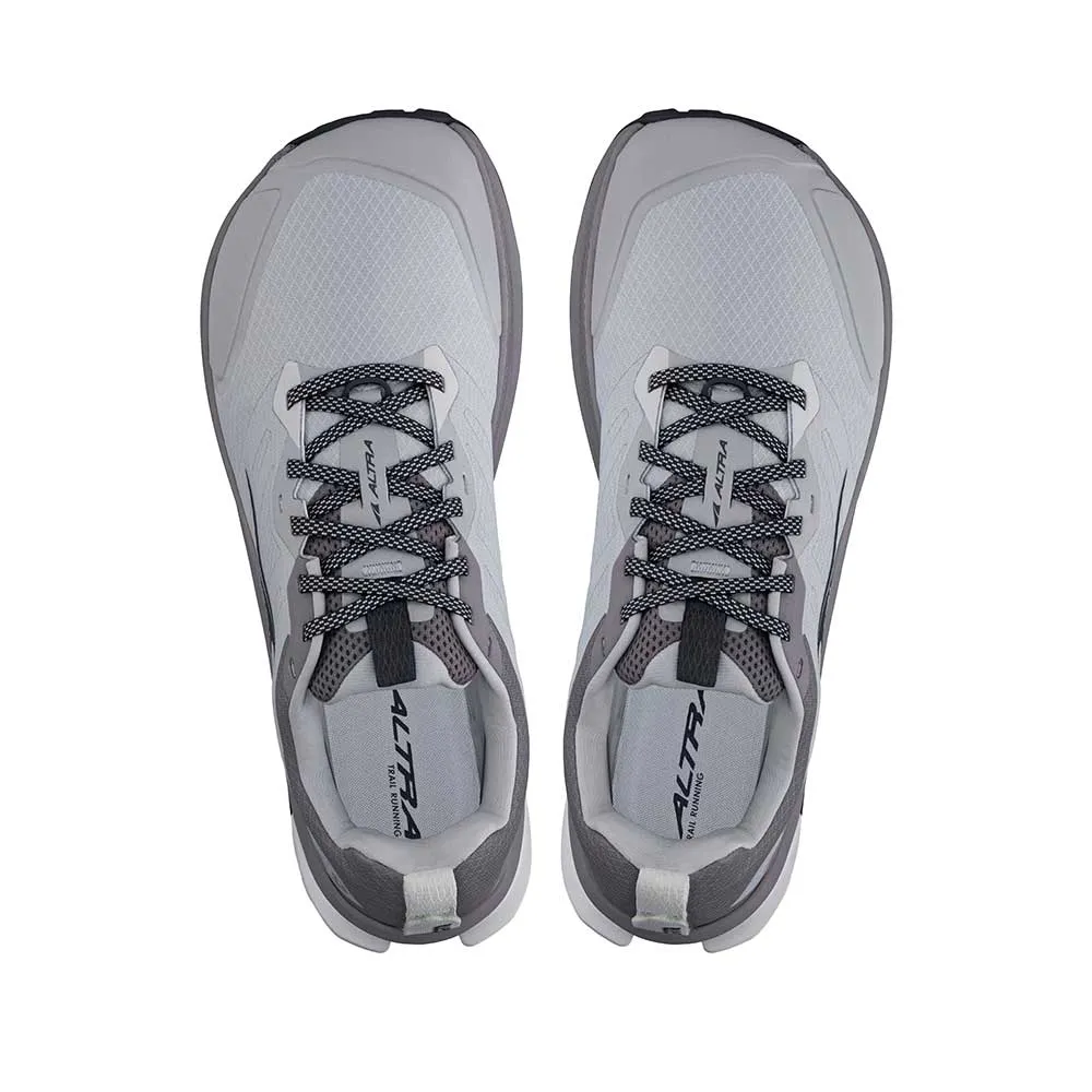 Men's Lone Peak 9 Trail Running Shoe - Gray - Regular (D) Contoured Heel Cradle eco friendly trail shoes