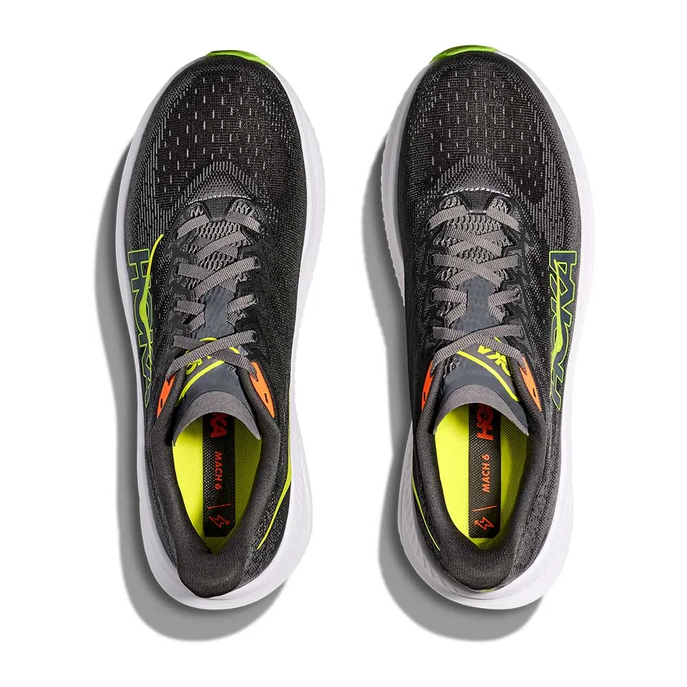 Foot Shape Toe Box Men's Mach 6 Running Shoe - Gravel/Asphalt Grey - Regular (D)