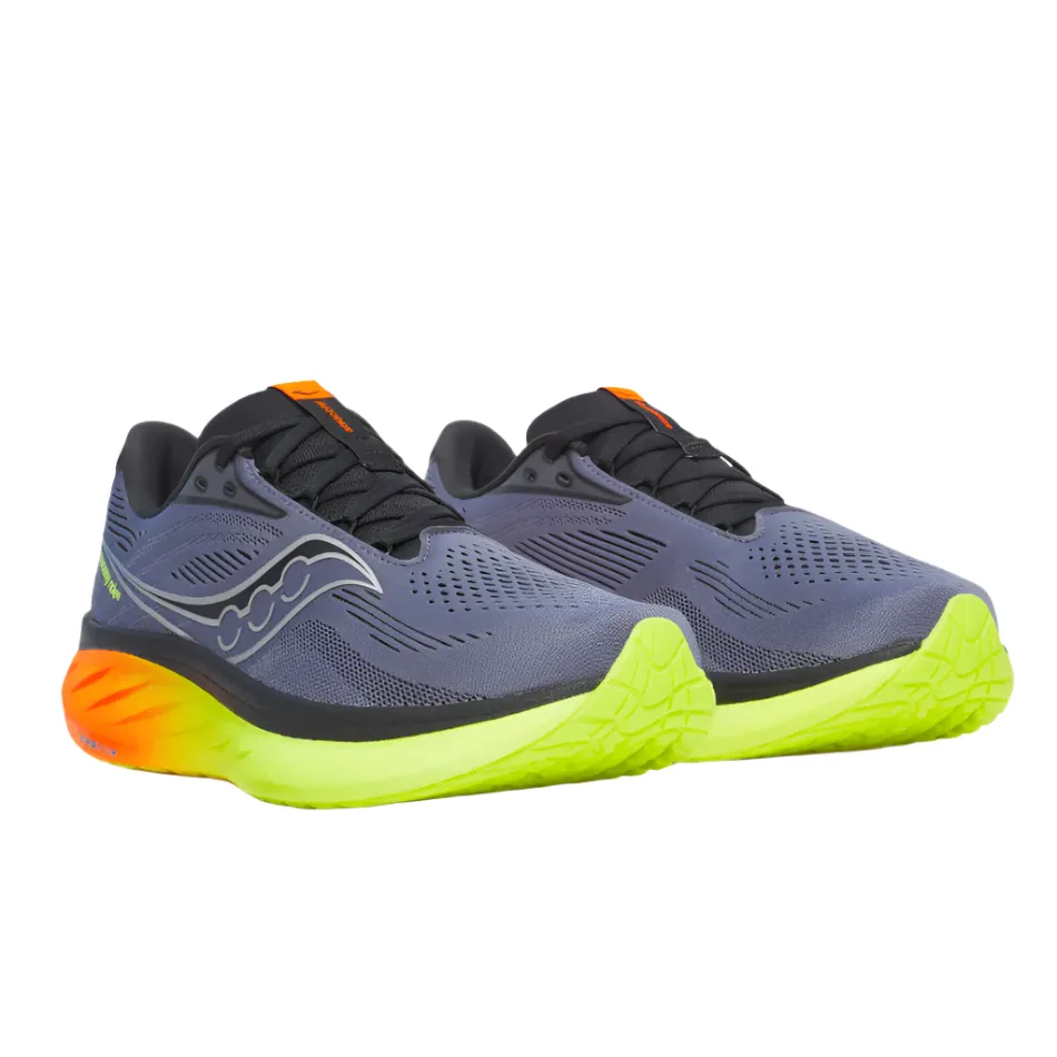 Saucony Men's Ride 18 Running Shoes in Shadow/Vizi - Online Exclusive safe shoes