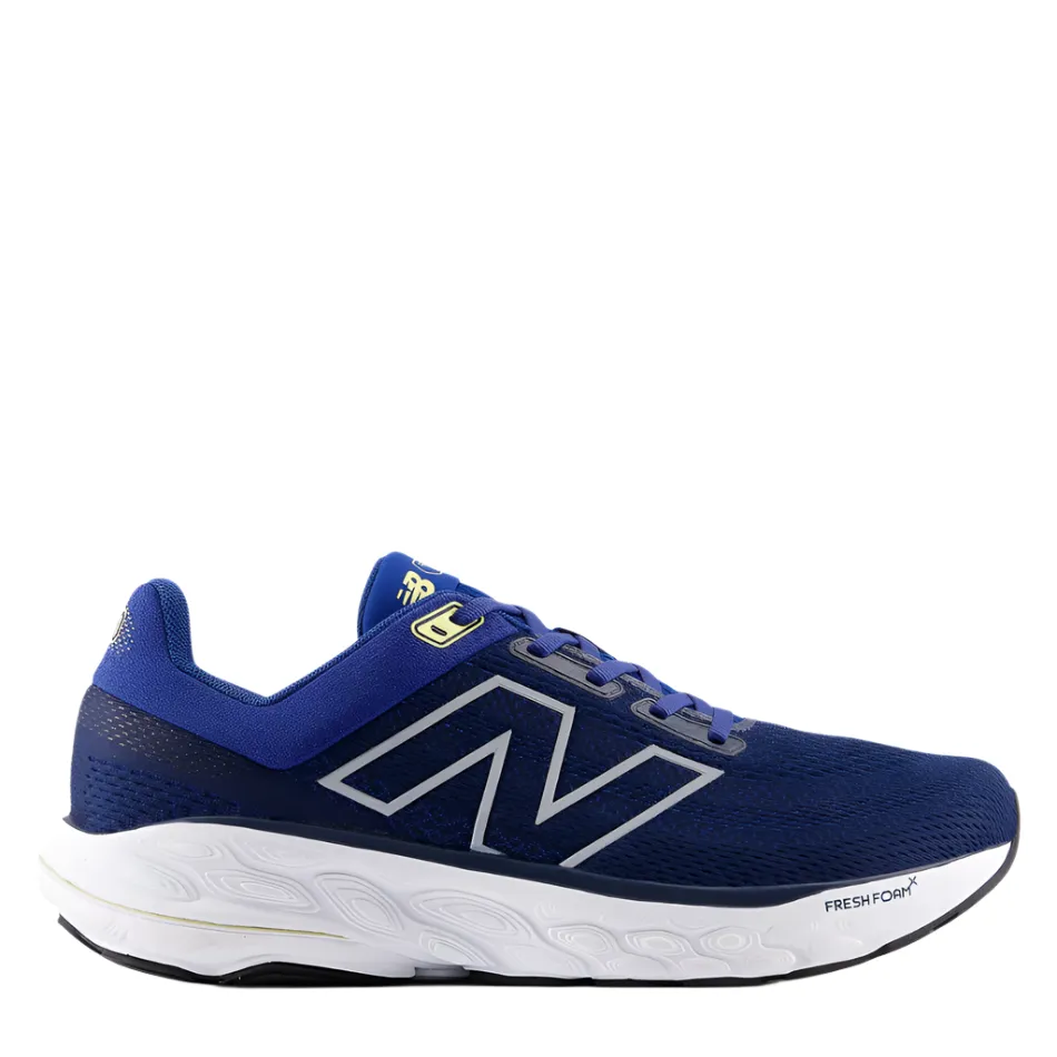 New Balance Men's 860 V14 2E Wide Fitting Running Shoes in Galaxy Blue/NB Navy/Winter Grass foot - contour running shoes dance - fitness shoes