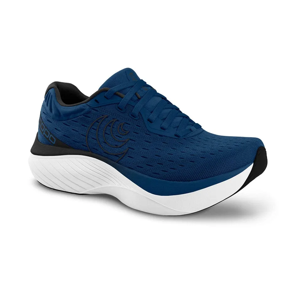 Topo Atmos Men's Running Shoes Navy/White AW24 Heat Dissipating Insole Comfortable lining
