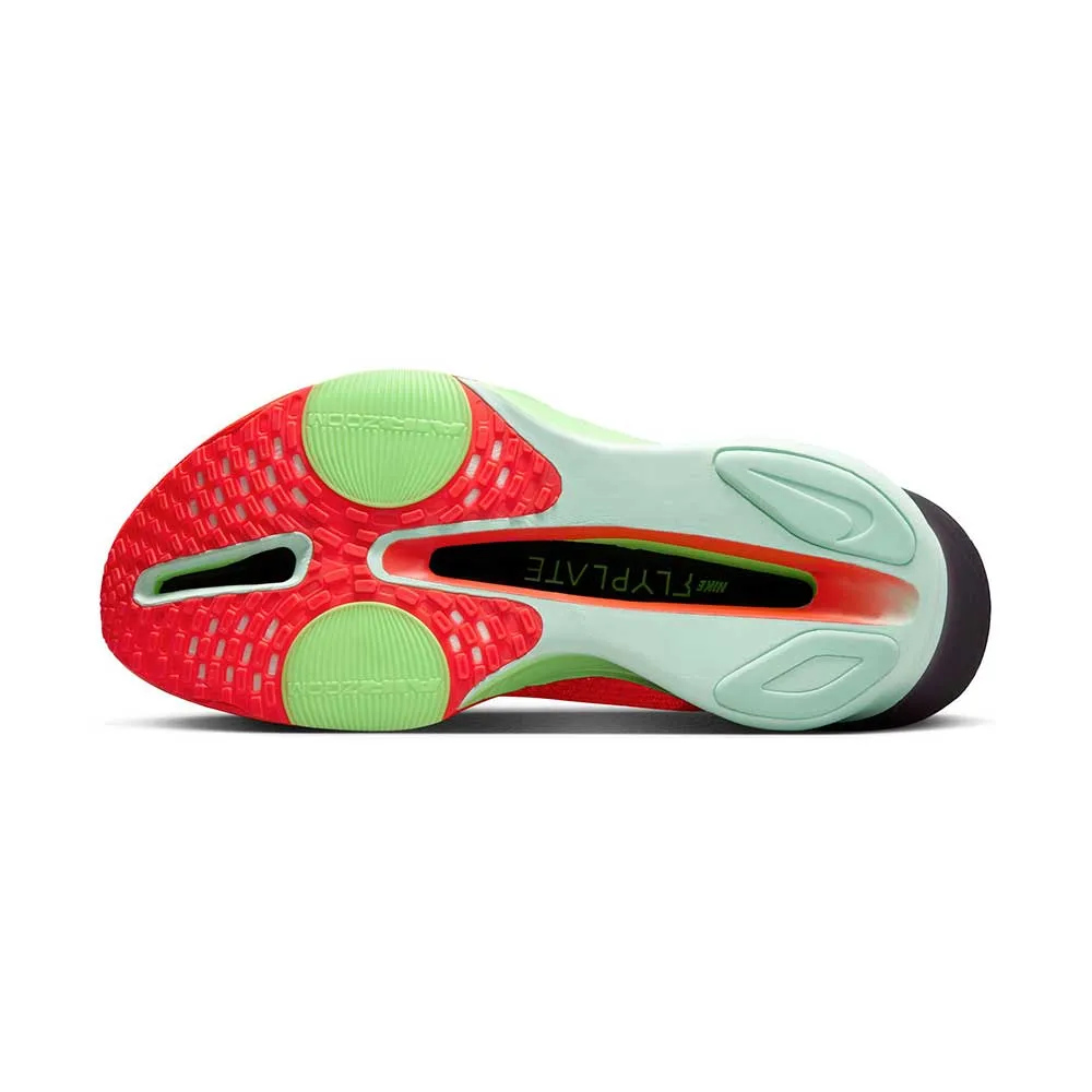 Senior Men's Alphafly 3 Running Shoe - Bright Crimson/Cave Purple/Lime Blast - Regular (D)