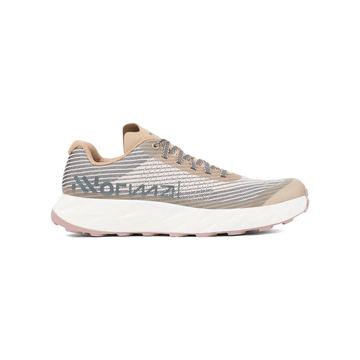 off grid running shoes 360 Degree Airflow NNormal Kjerag Unisex (Beige/Grey) - Max Performance Trail Running Shoes