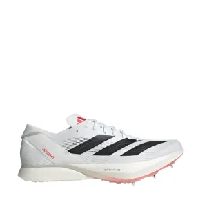Adidas Unisex Adizero Avanti Track Spikes in Cloud White/Core Black/Lucid Red SS25 Rollbar Stability Control
