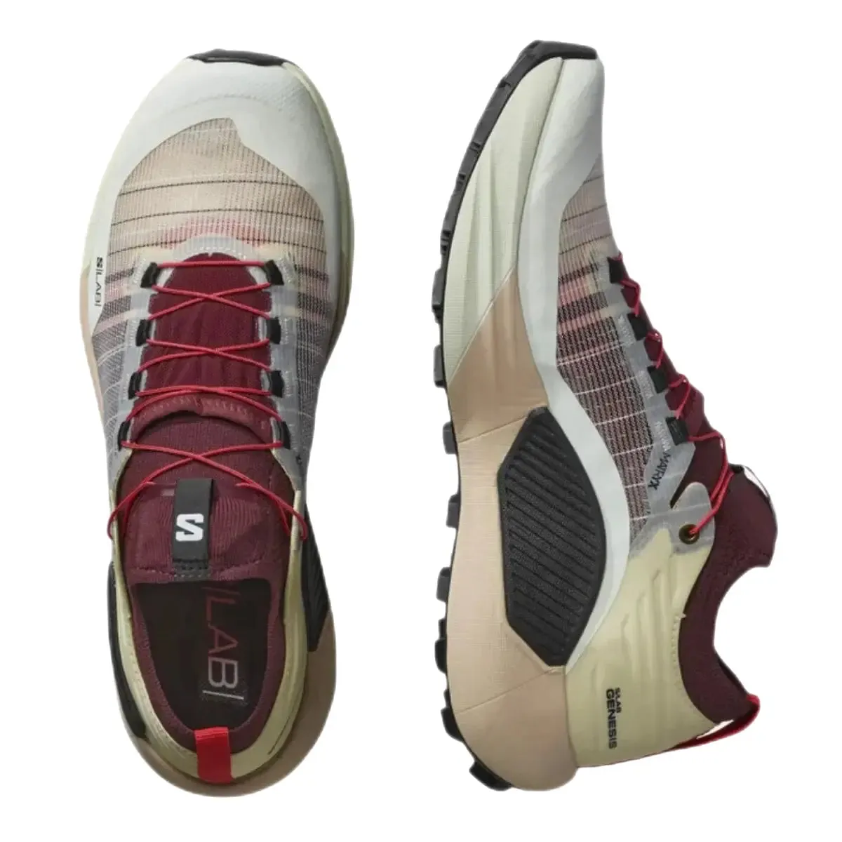S/LAB Genesis Trail Running Shoes Vanilla Ice / Decadent Chocolate / Black Torsional Rigidity System