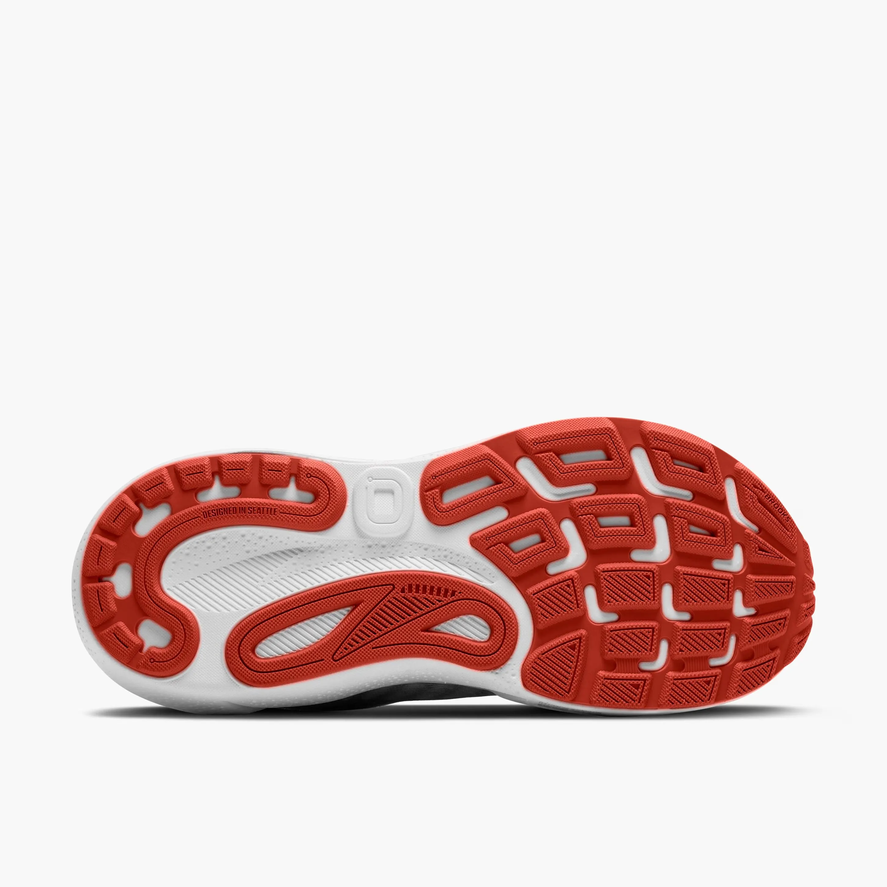 Brooks Men's Adrenaline GTS 24 Running Shoes Black / Grey / Red Flat terrain running