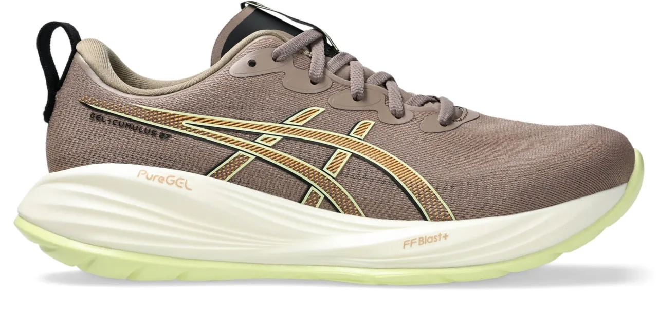 Heel lock amateur runner use Men's GEL-Cumulus 27 (020 - Taupe Grey/Black)