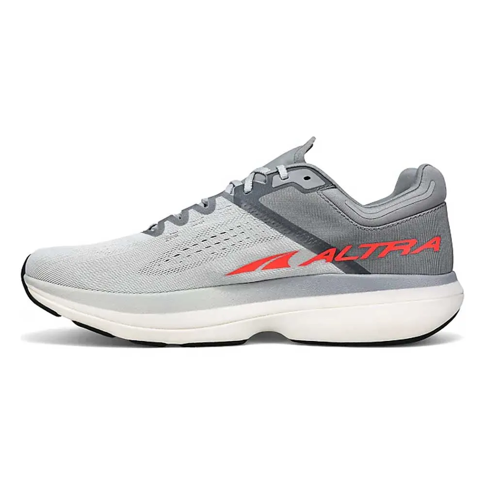 Men's Vanish Tempo Running Shoe- Gray Comfort Walk Stretch Knit Fabric