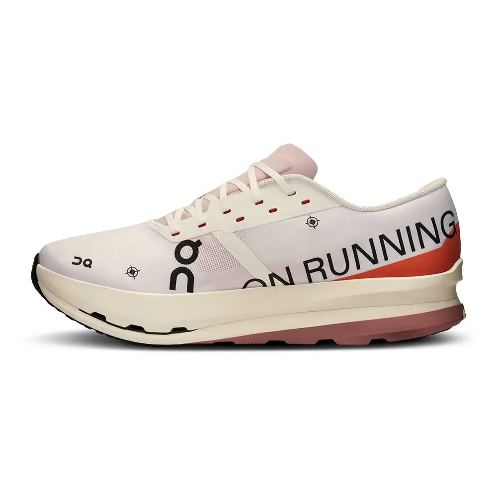 quarter - length running wear Men's Cloudboom Echo 3 Running Shoe - White/Flame - Regular (D)