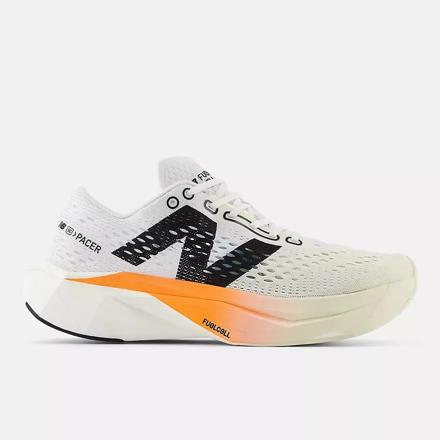 Centered Propulsion Ridge outdoor running footgear Women's FuelCell SuperComp Pacer v2 (CH - Hot Mango/Angora/White)
