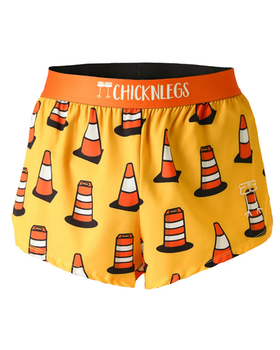 Men's Traffic Cones 2" Split Shorts Business casual dance clothing