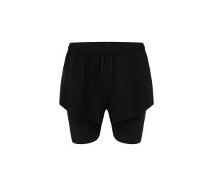 Men's Trail Shorts | Black Tear Resistant Panels Comfy Wear