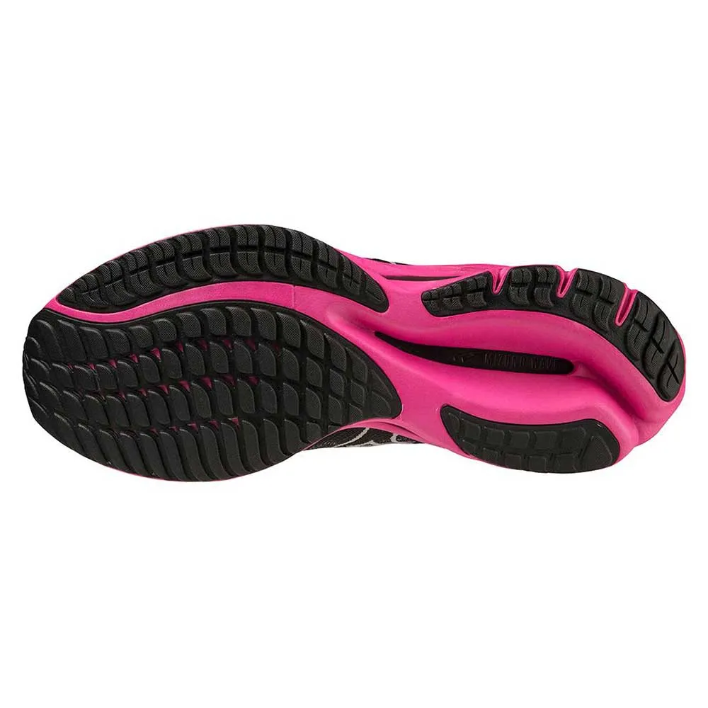 blue running shoes Men's Project Zero Wave Rider 27 Running Shoe - Black/Harbor Mist- Regular (D)