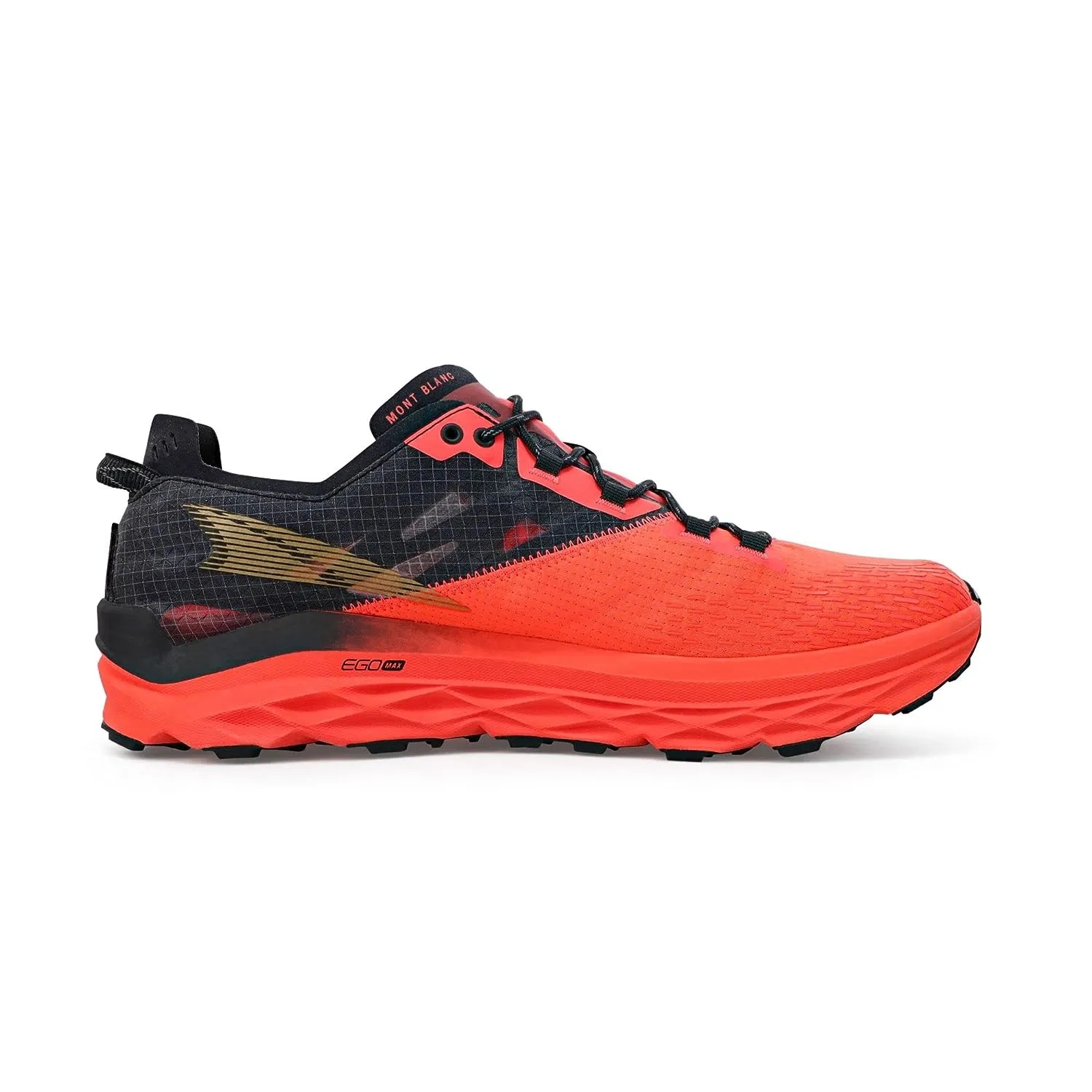 Pressure Mapping Technology Breathable Upper Altra Men's Mont Blanc (Coral/Black)