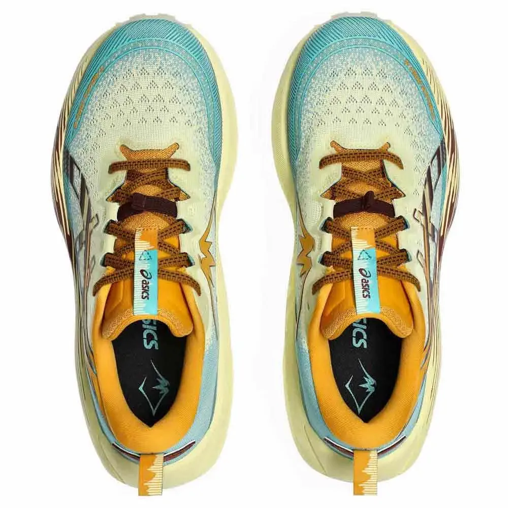 impact absorb shoes Anti Debris Collar Men's Trabuco Max 4 Trail Running Shoes Wheat Yellow / Dark Red Planet