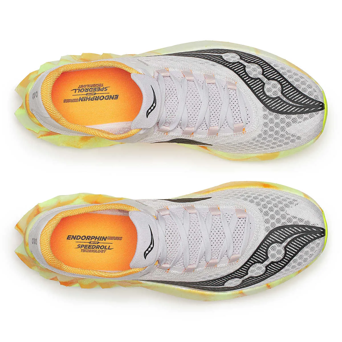 running on dirt roads sports nutrition Saucony Men's Endorphin Pro 4 (Fog / Peel)