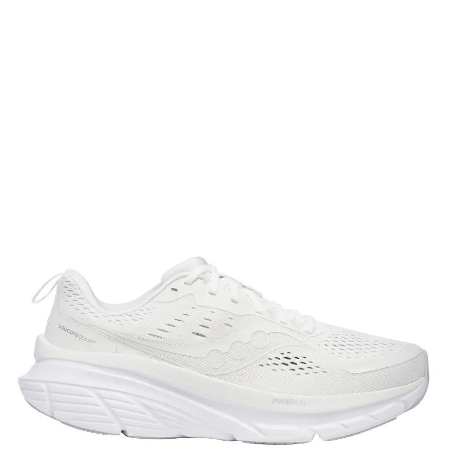 Saucony Men's Guide 18 Running Shoes in Ivory - Online Exclusive Heel Counter Stabilization
