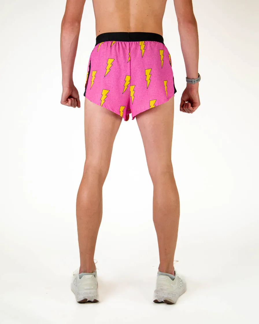 raincoat Men's Pink Bolts 2" DS Split Shorts