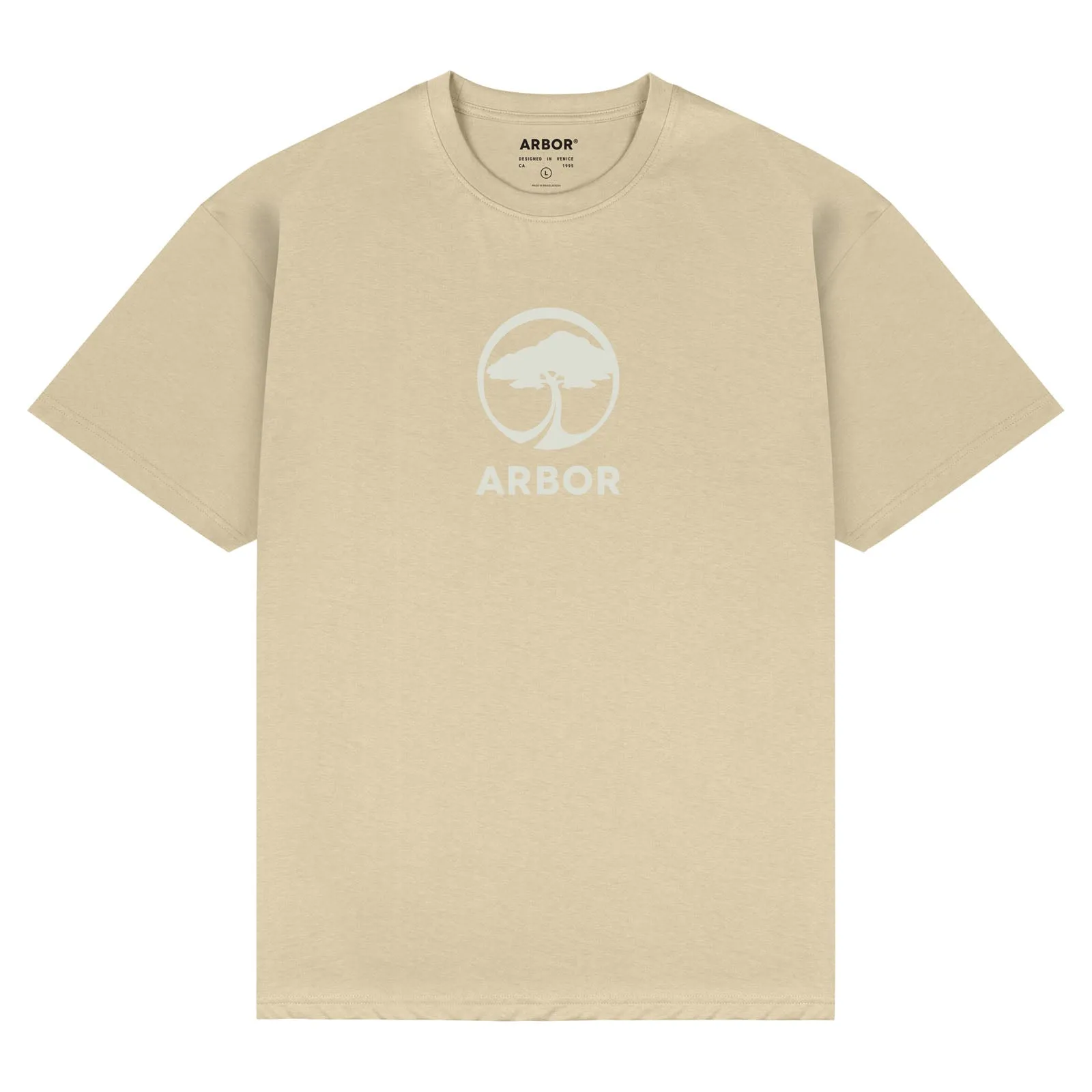 Minimalist Layer Landmark T-Shirt - Sand