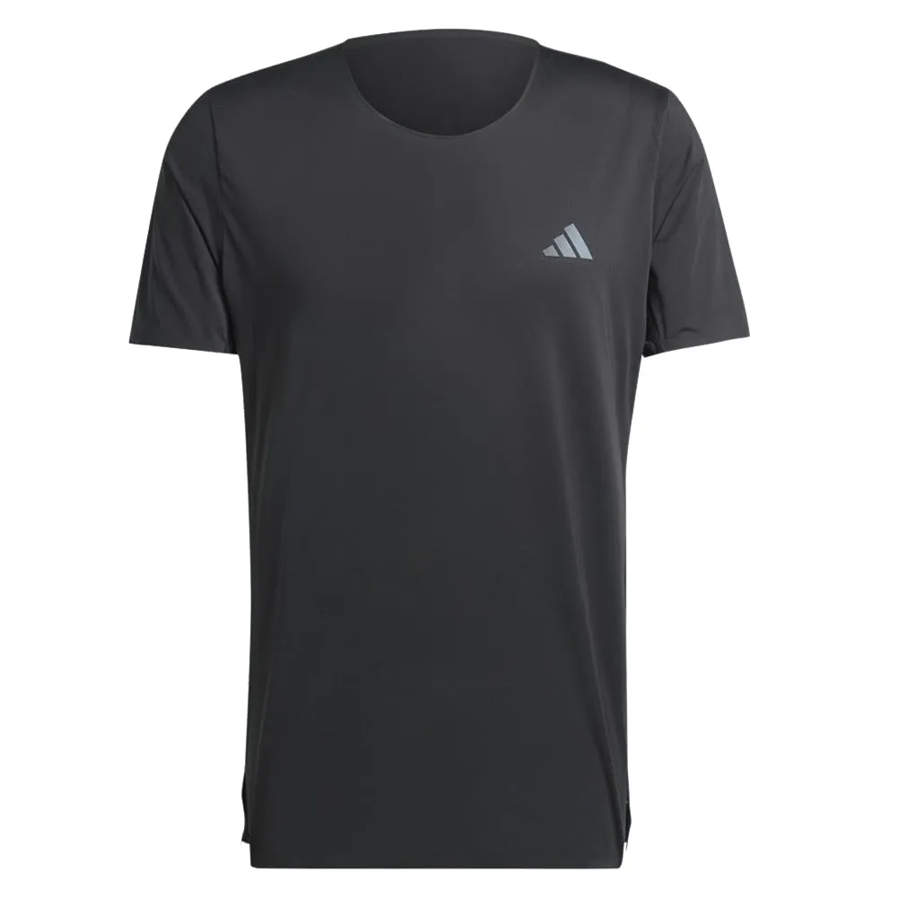 Street Style Trend adidas Adizero Short Sleeve Men's Running Tee - Black Adjustable Fit