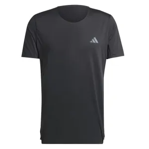 Street Style Trend adidas Adizero Short Sleeve Men's Running Tee - Black Adjustable Fit