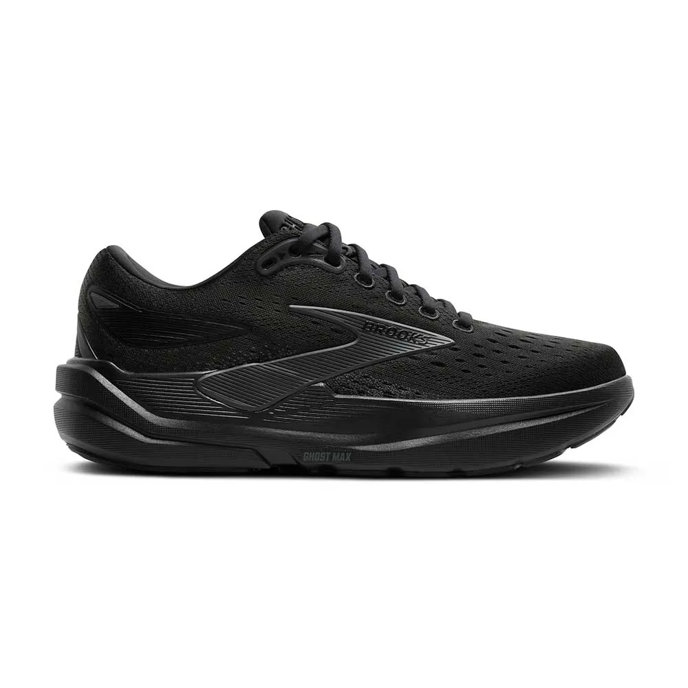 Bounce Energy System Foot Contouring Fit Men's Ghost Max 3 Running Shoe - Black/Black/Ebony - Extra Wide (4E)