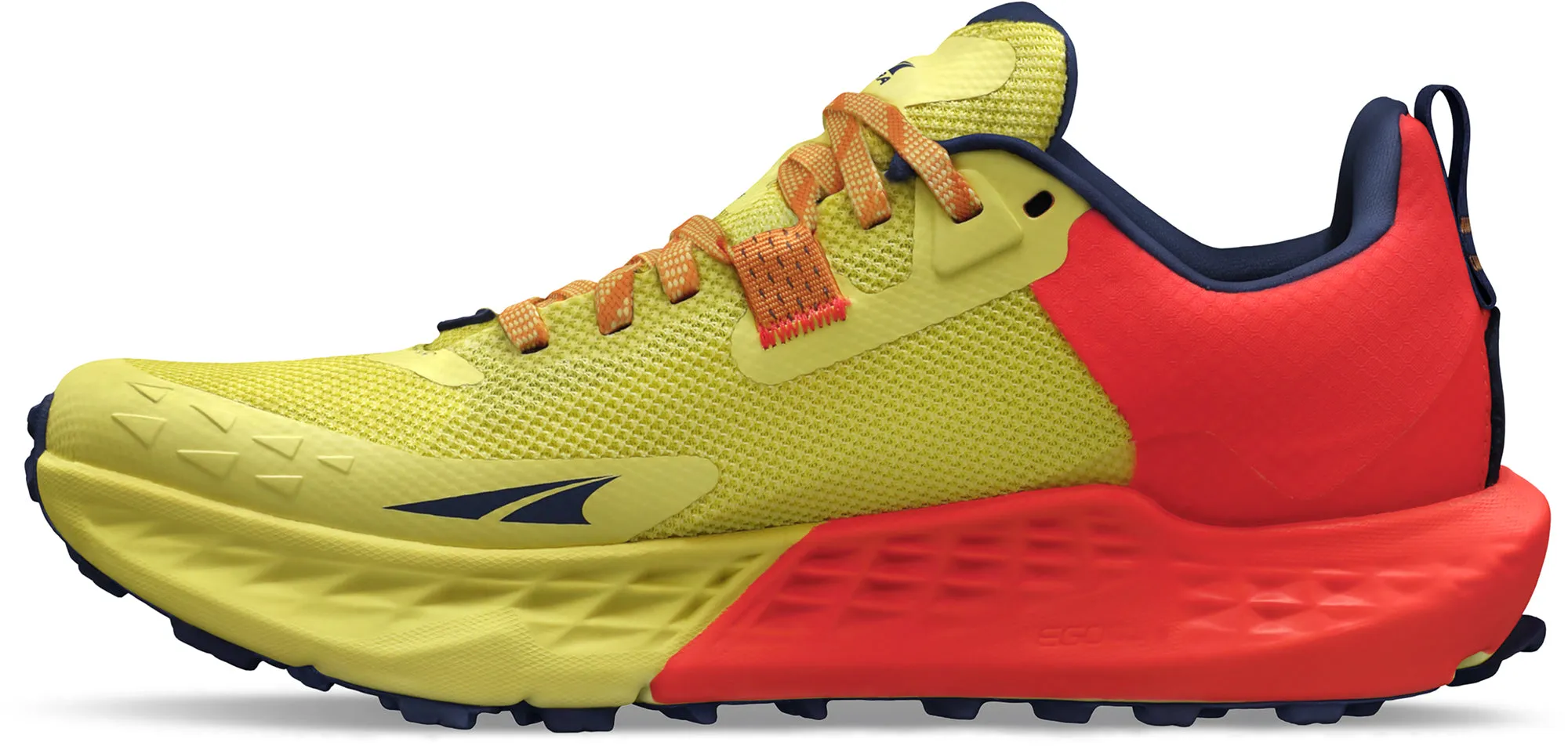 Altra Timp 5 Womens Trail Running Shoes - Yellow camping trail shoes Stretch Gaiter Collar