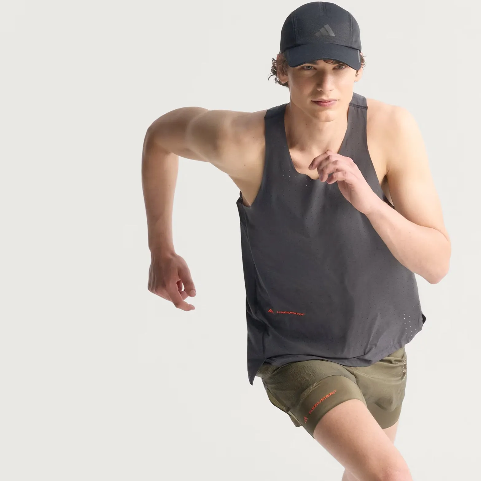 Dynamic Fit System Men's Adi365 H.Koumori Running Tank Black